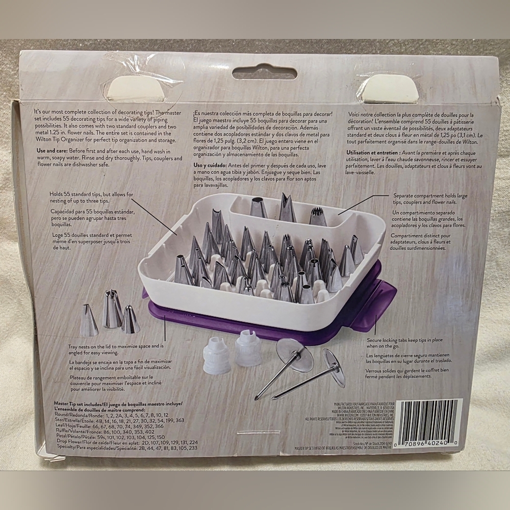Wilton™ 55-Piece Master Cake & Cupcake Piping Tip Set - Picture 2 of 5